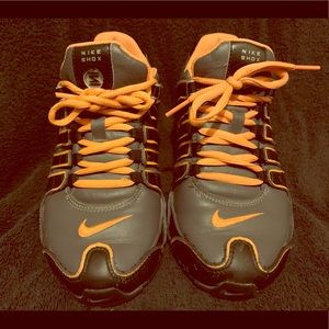 Orange and Black Custom Nike ID Shox size 6